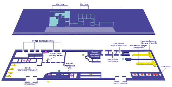 Plan de l'aéroport de Calvi